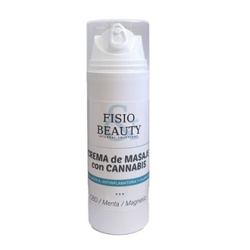 Crema de masaje con CBD y aceite de cáñamo 100% natural,