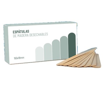 espátulas depresoras de madera desechables